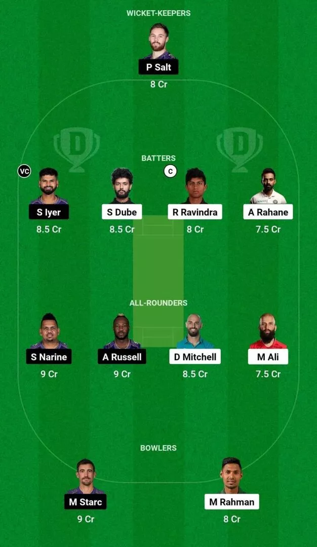 CSK vs KKR IPL 2024 Dream11 Team 1