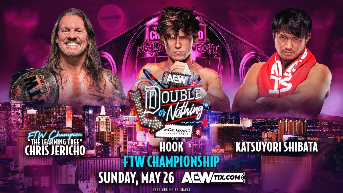 Three-way FTW Championship Match- Chris Jericho (C) vs Hook vs Katsuyori Shibata