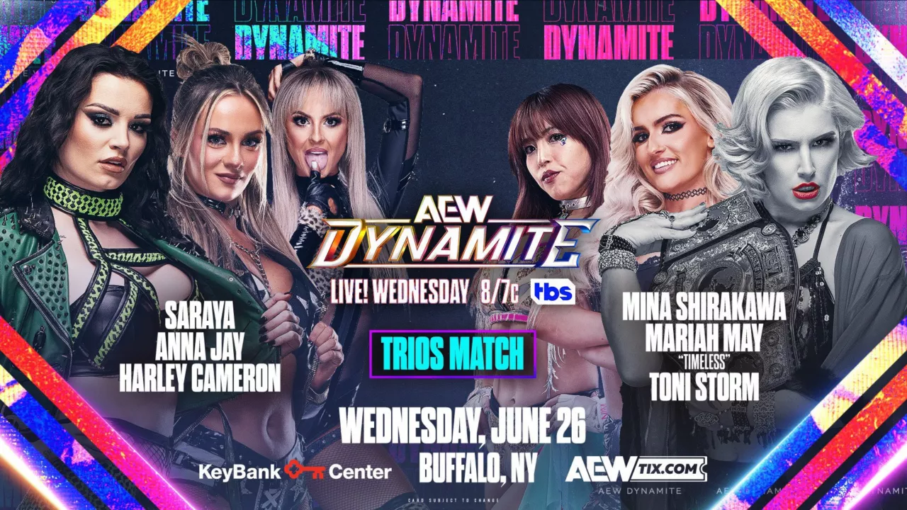 Mariah May, Mina Shirakawa & Toni Storm vs Saraya, Harley Cameron & Anna Jay