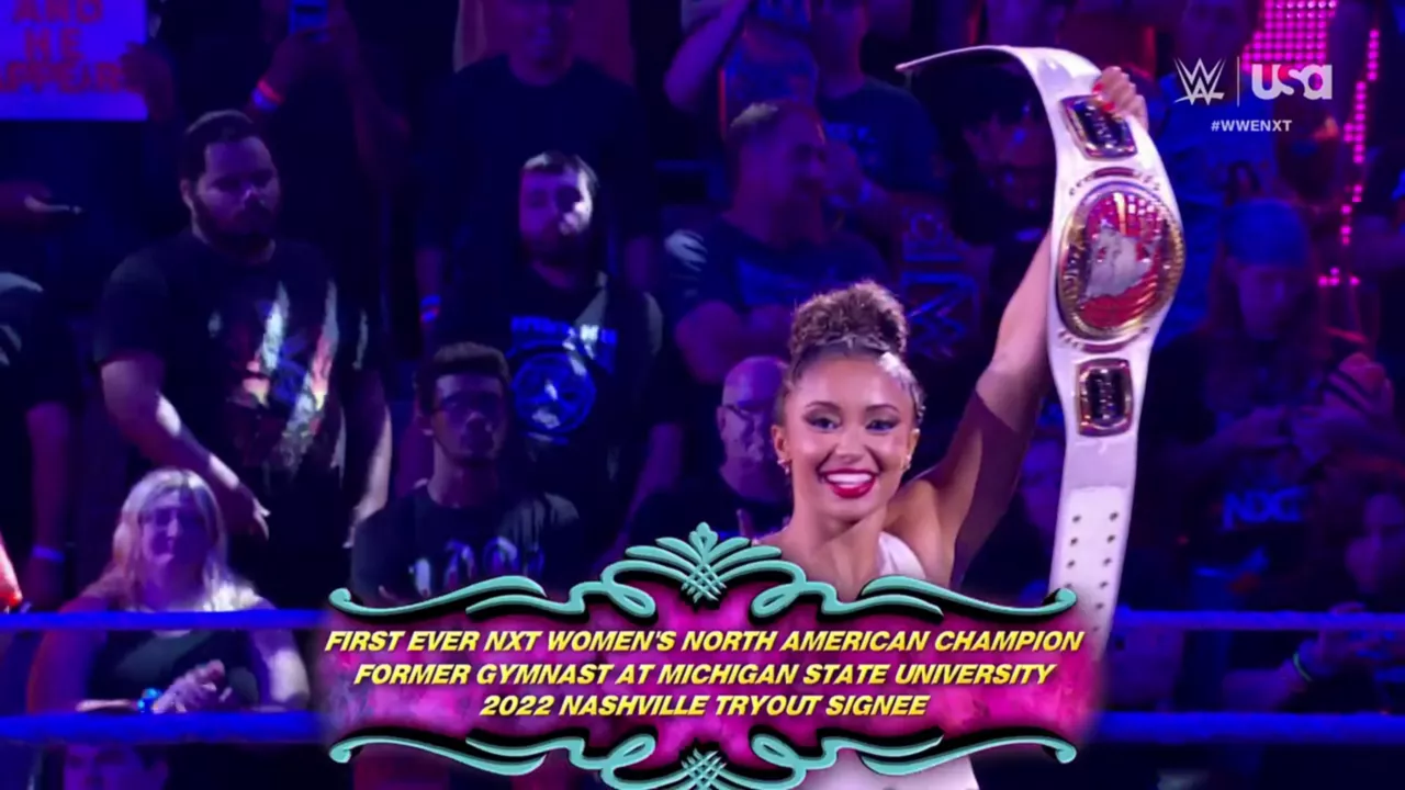 "NXT Women's North American Champion" Kelani Jordan