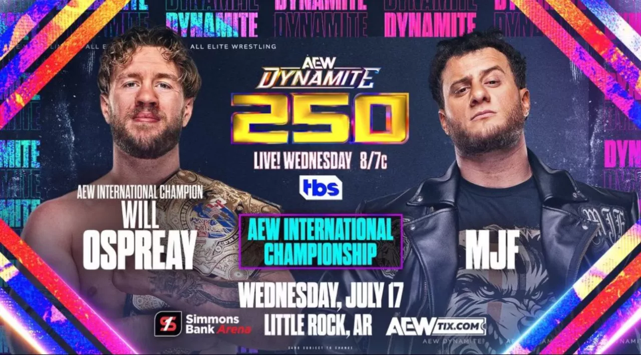 AEW International Championship Match- Will Ospreay (C) vs MJF