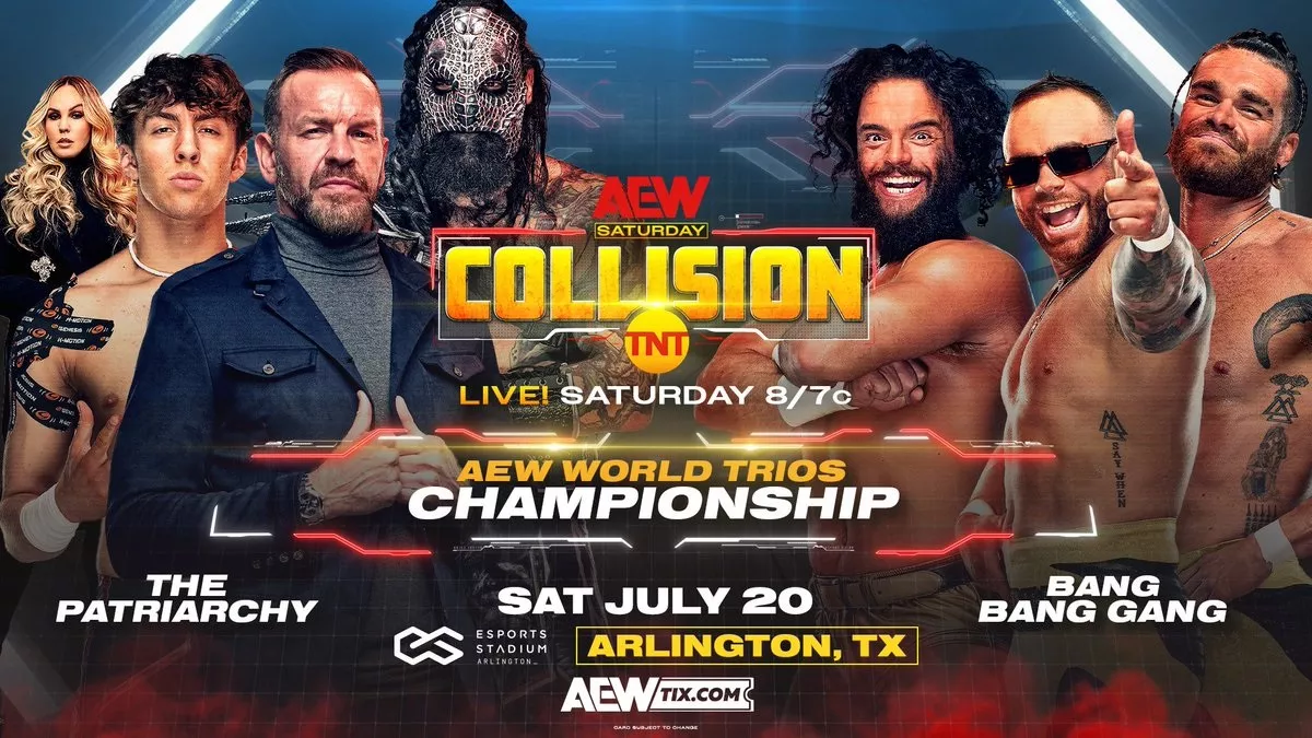 AEW World Trios Championship Match- The Bang Bang Gang vs The Patriarchy