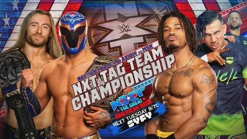 NXT Tag Team Championship Match- Axiom & Nathan Frazer (C) vs MSK