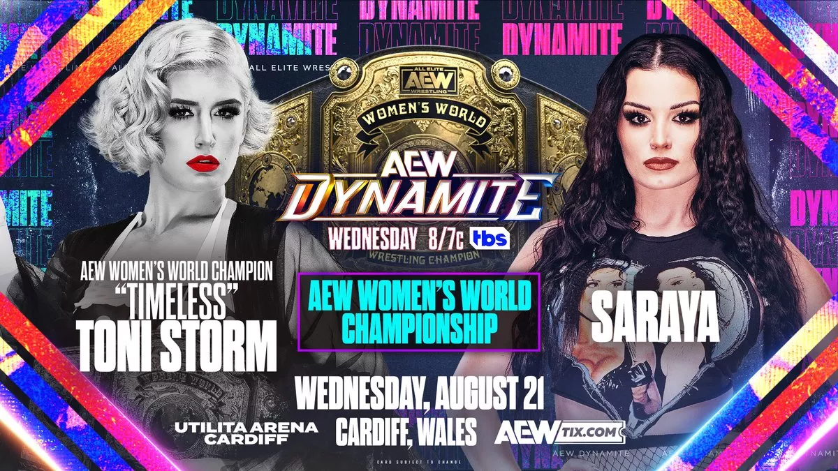 Lucha por el Campeonato Mundial Femenil AEW – Toni Storm (C) vs.Saraya