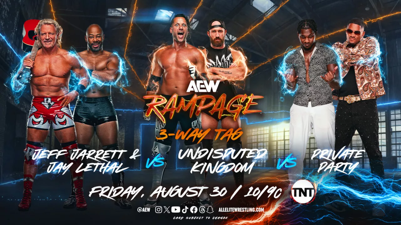 eff Jarrett & Jay Lethal vs Private Party vs The Undisputed Kingdom