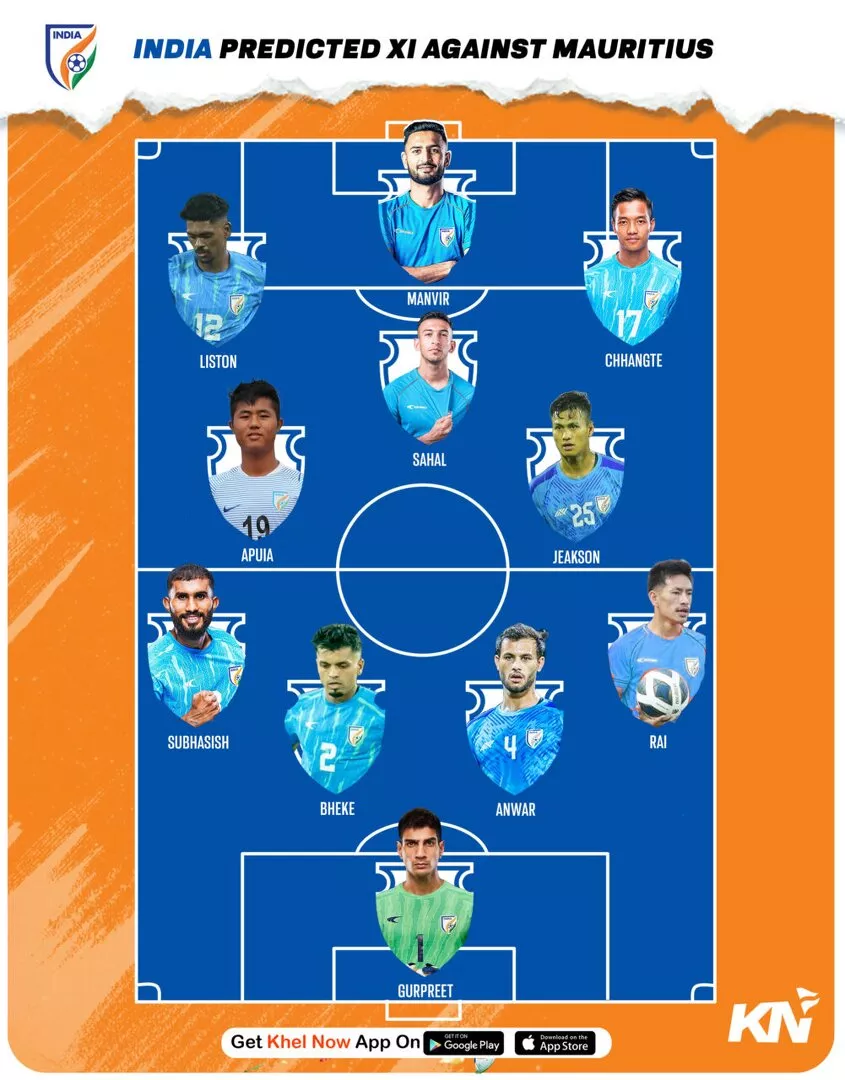 India's predicted lineup for Mauritius clash in Intercontinental Cup 2024