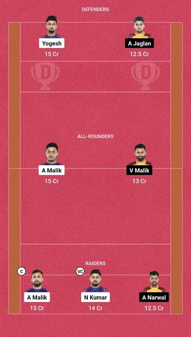 DEL vs TEL Dream11 Prediction