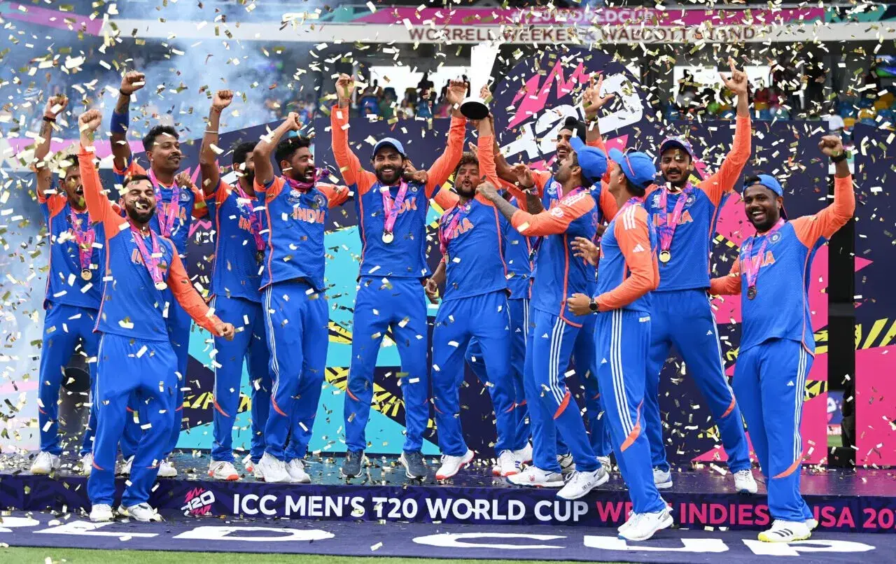 ভারতীয় পুরুষদের ক্রিকেট দল আইসিসি টি -টোয়েন্টি বিশ্বকাপ 2024 জিতেছে