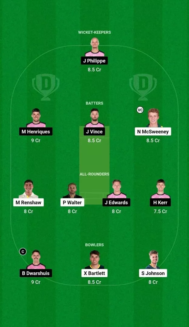 HEA vs SIX BBL 2024-25 Dream11 Team 2