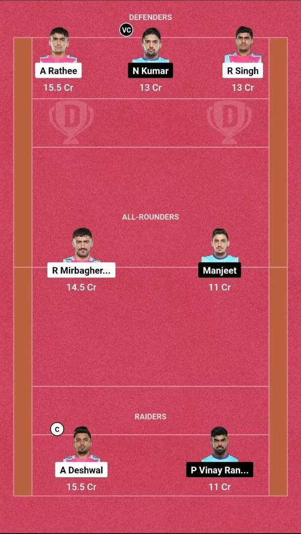 JAI vs BEN DREAM 11 Prediction