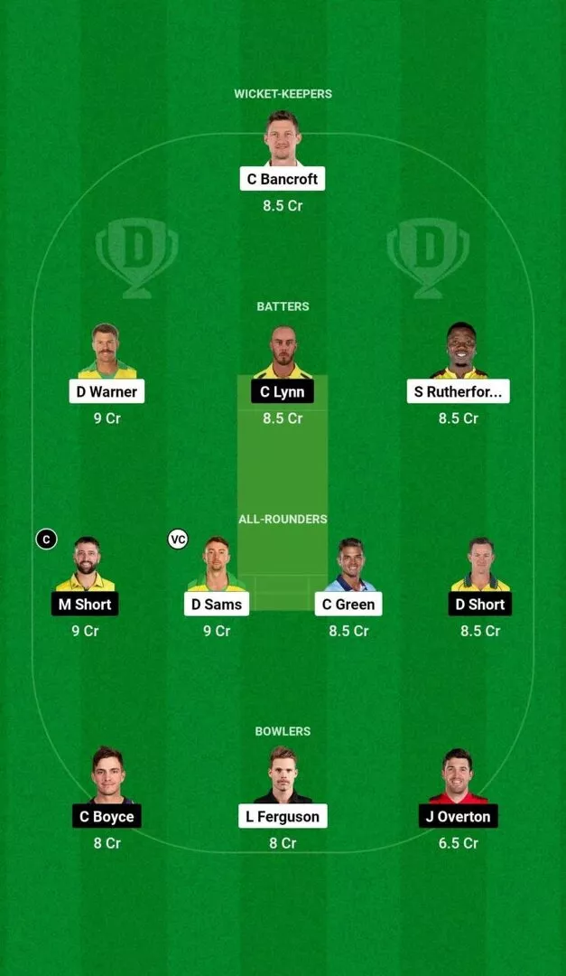 THU vs STR BBL 2024-25 Dream11 Team 1