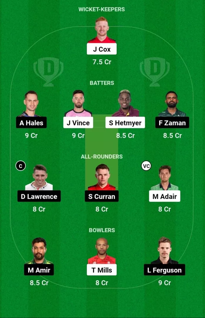 GG vs DV Dream11 Prediction ILT20 2025