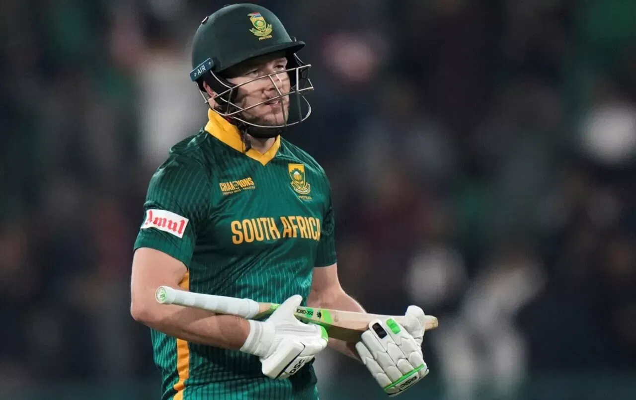 David Miller celebrates his 100