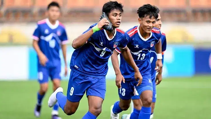 Nepal U19 player Sujan Dangol
