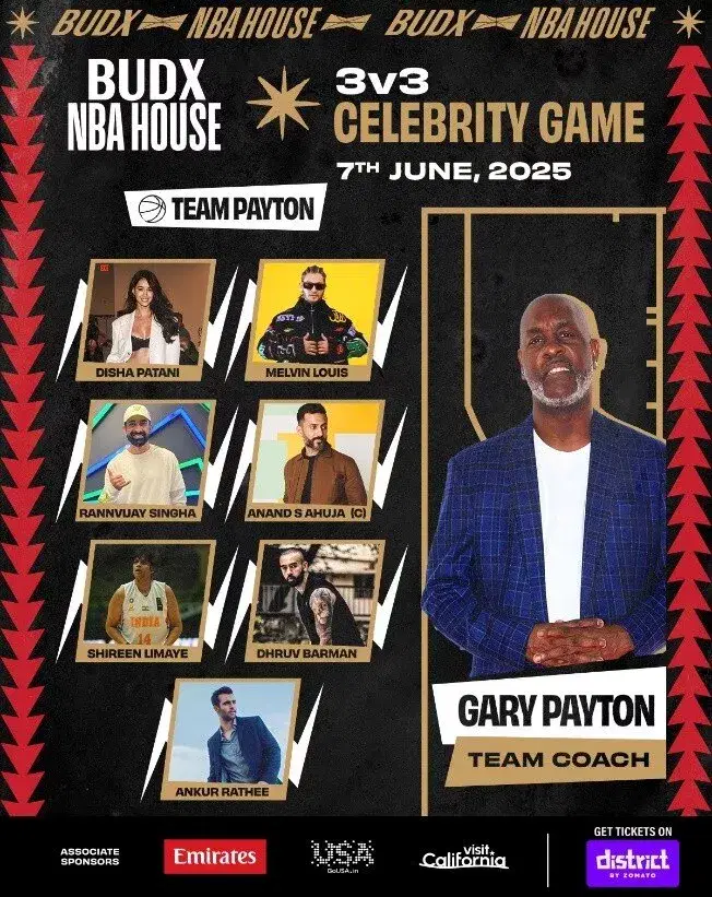 Team Payton for BUDX NBA House 3V3 celebrity game