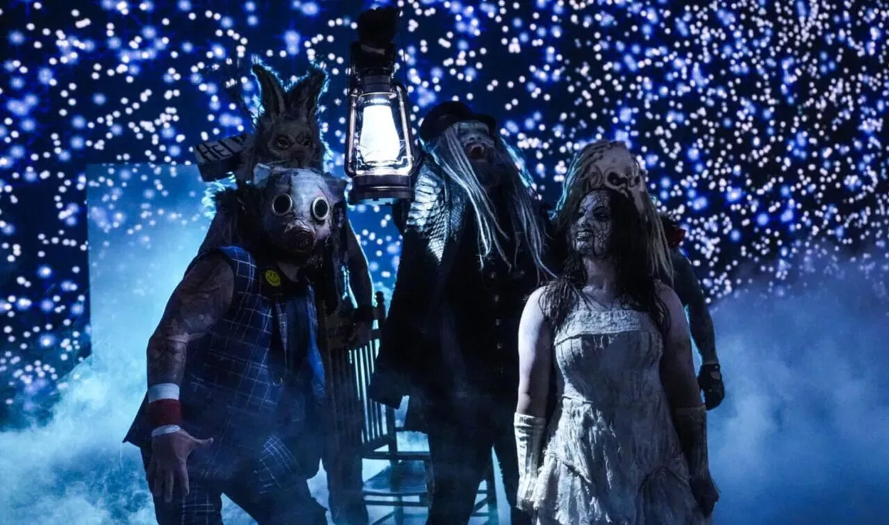 WWE SmackDown The Wyatt Sicks Joe Gacy, Uncle Howdy, Nikki Cross, and Dexter Lumis