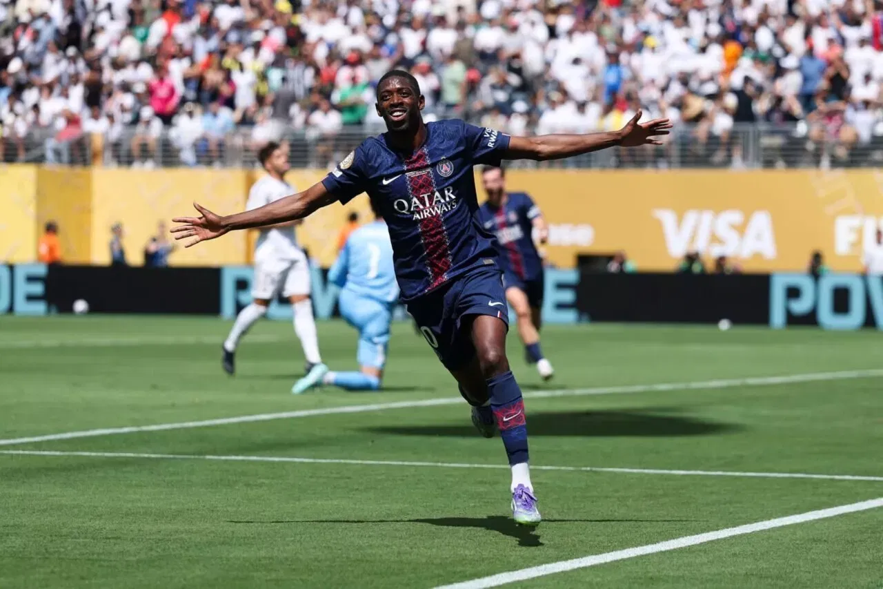 FIFA Club World Cup Ousmane Dembele #10 of Paris Saint-Germain