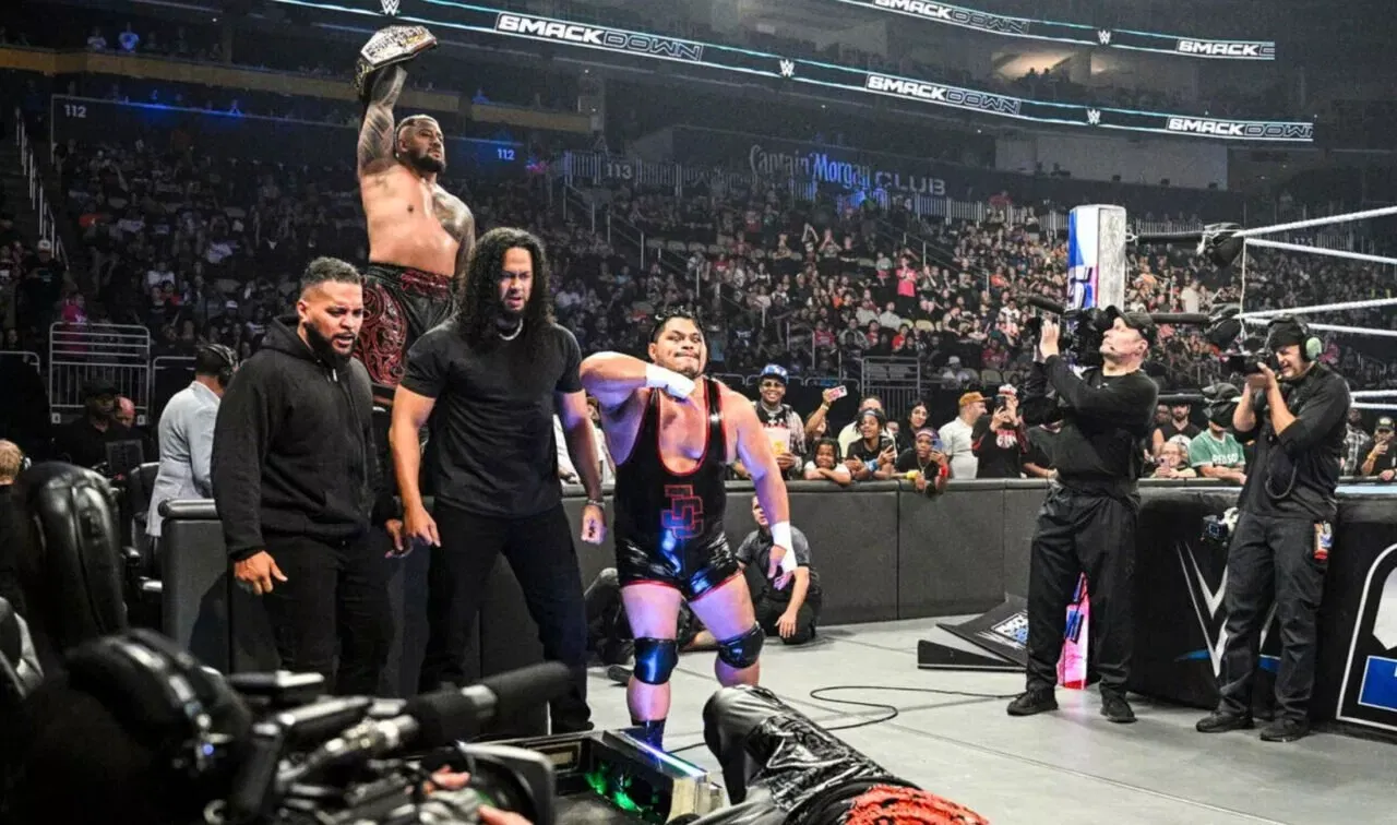 Tonga Loa, Solo Sikoa, Tala Tonga, and JC Mateo WWE SmackDown