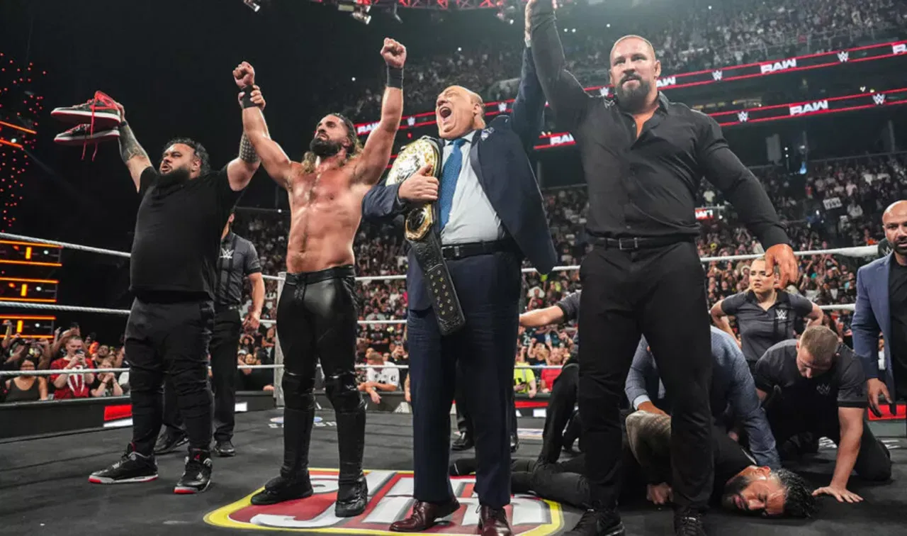 WWE Raw August 4- Seth Rollins, Paul Heyman, Bron Breakker & Bronson Reed