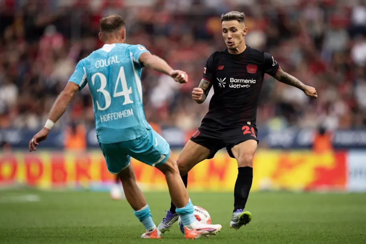 Alejandro Grimaldo of Bayer Leverkusen Bundesliga