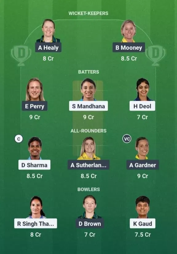 IN-W vs AU-W Dream11 Prediction, Best Dream11 Playing XI, Today Match 3rd ODI, India Women vs Australia Women ODI series 2025