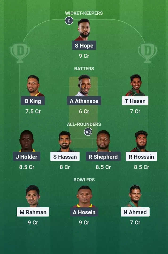 BAN vs WI Dream11 Prediction, Dream11 Playing XI, Today Match 3rd T20I, Bangladesh vs West Indies T20I series 2025