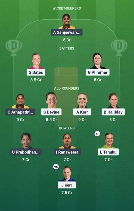NZ vs SL Dream11 Prediction, Dream11 Playing XI, Today Match 15, ICC Women's Cricket World Cup 2025