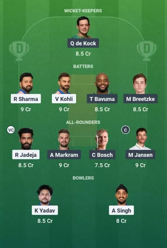 IND vs SA Dream11 Prediction, Dream11 Playing XI, Today Match 1st ODI, India vs South Africa ODI series 2025