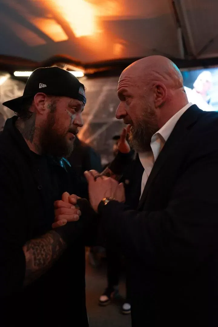Jelly Roll and Triple H wwe