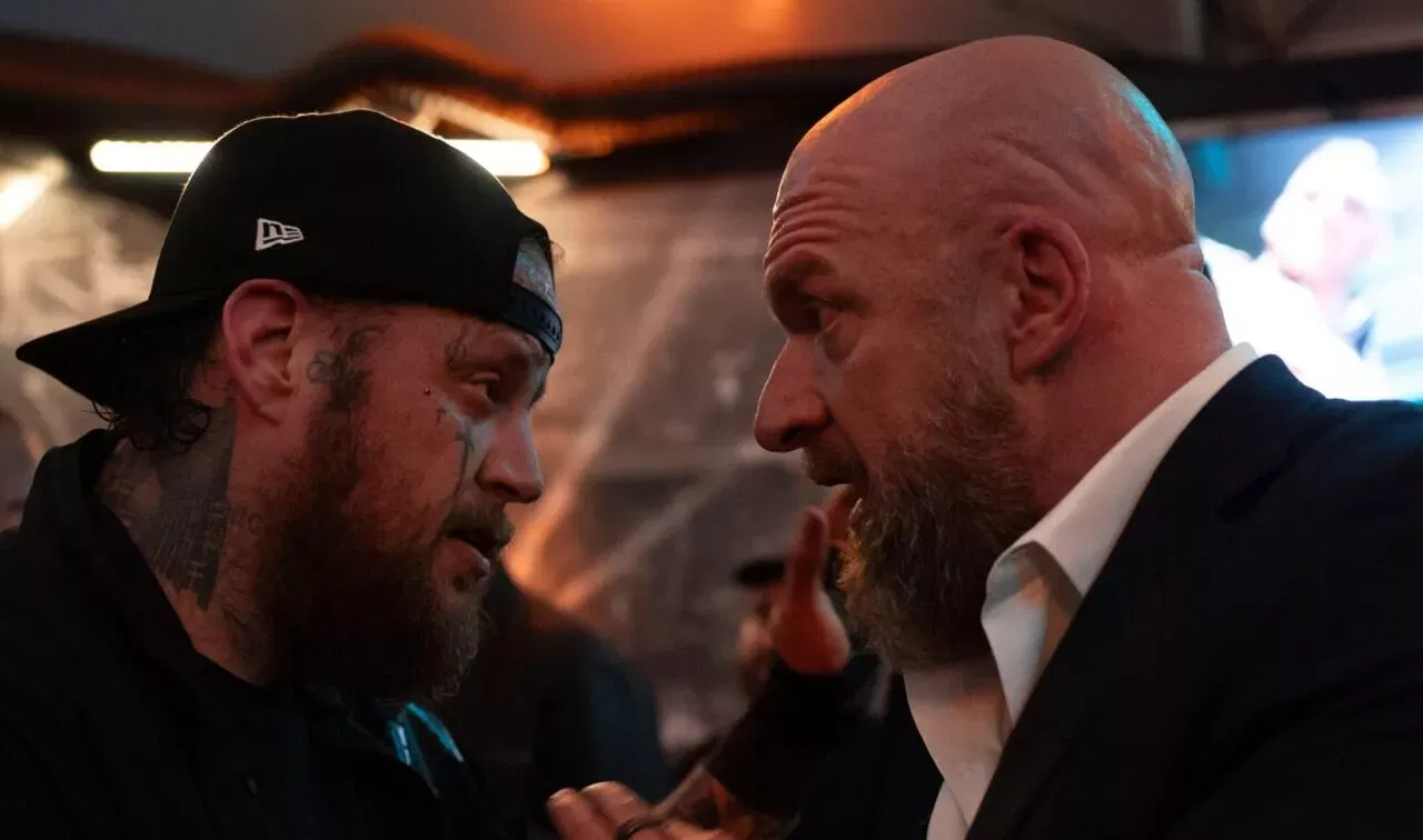 Jelly Roll and Triple H wwe