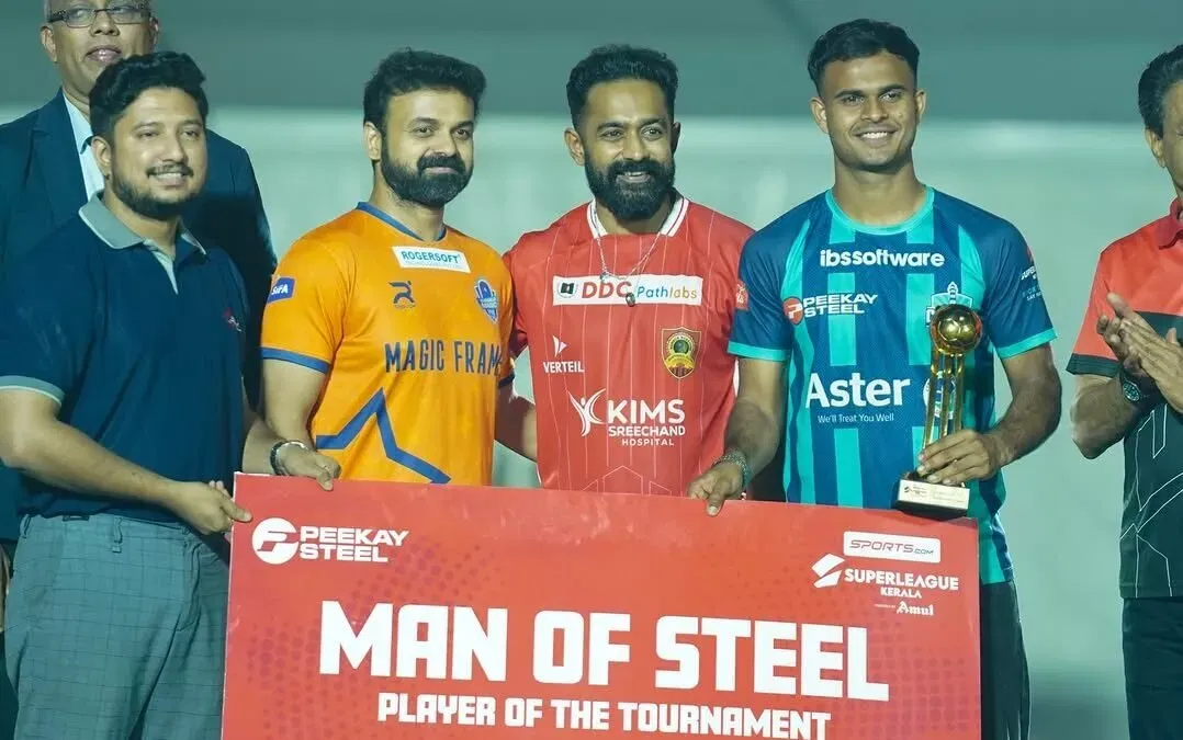 Calicut FC striker Muhammad Ajsal won the 2025 Super League Kerala Man of the tournament.