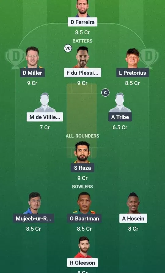 JSK vs PR Dream11 Prediction, Dream11 Playing XI, Today Match 17, SA20 2025-26