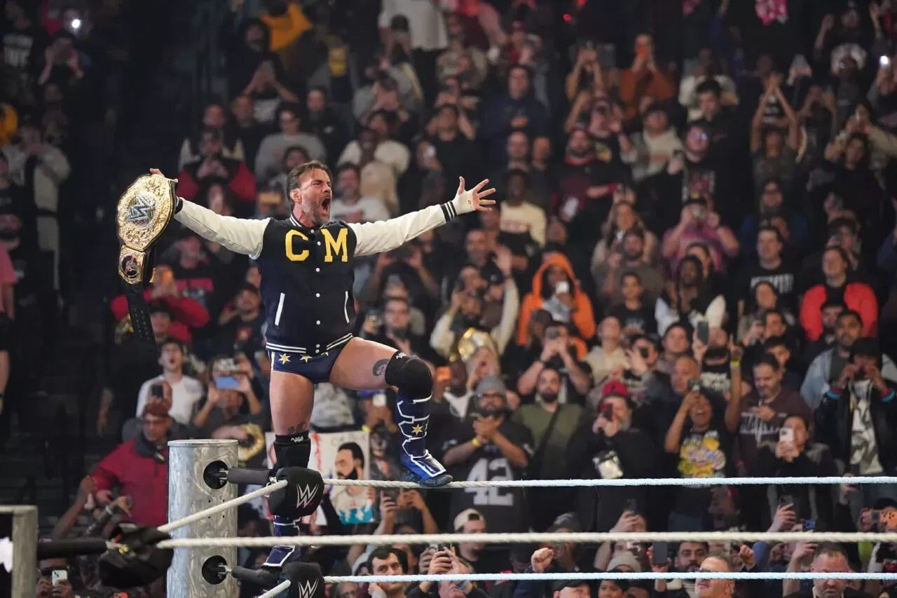 CM Punk during Monday Night WWE RAW