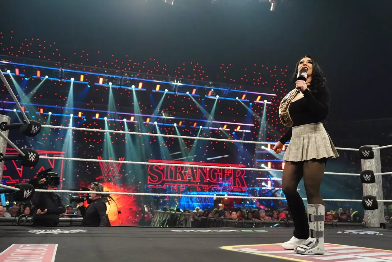 Stephanie Vaquer during a Stranger Things–themed episode of WWE Monday Night RAW