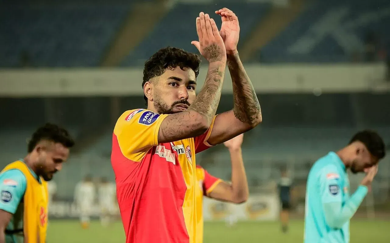 East Bengal's Brazilian midfielder Miguel Figueira