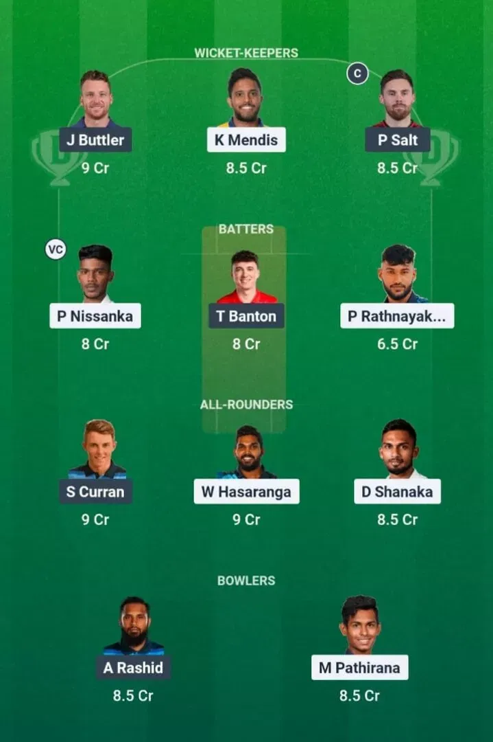 SL vs ENG Dream11 Prediction, Dream11 Playing XI, Today Match 3rd, Sri Lanka vs England T20I series 2026