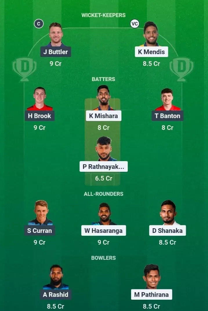 SL vs ENG Dream11 Prediction, Dream11 Playing XI, Today Match 3rd, Sri Lanka vs England T20I series 2026