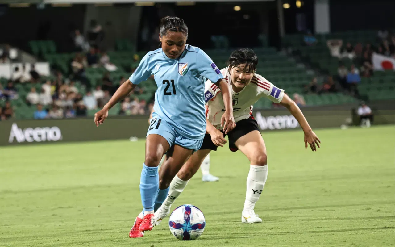 India vs Japan in the AFC Women's Asian Cup