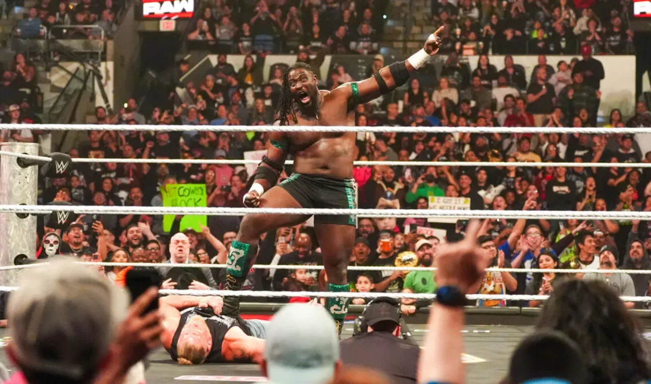 WWE Raw March 16 Brock Lesnar & Oba Femi