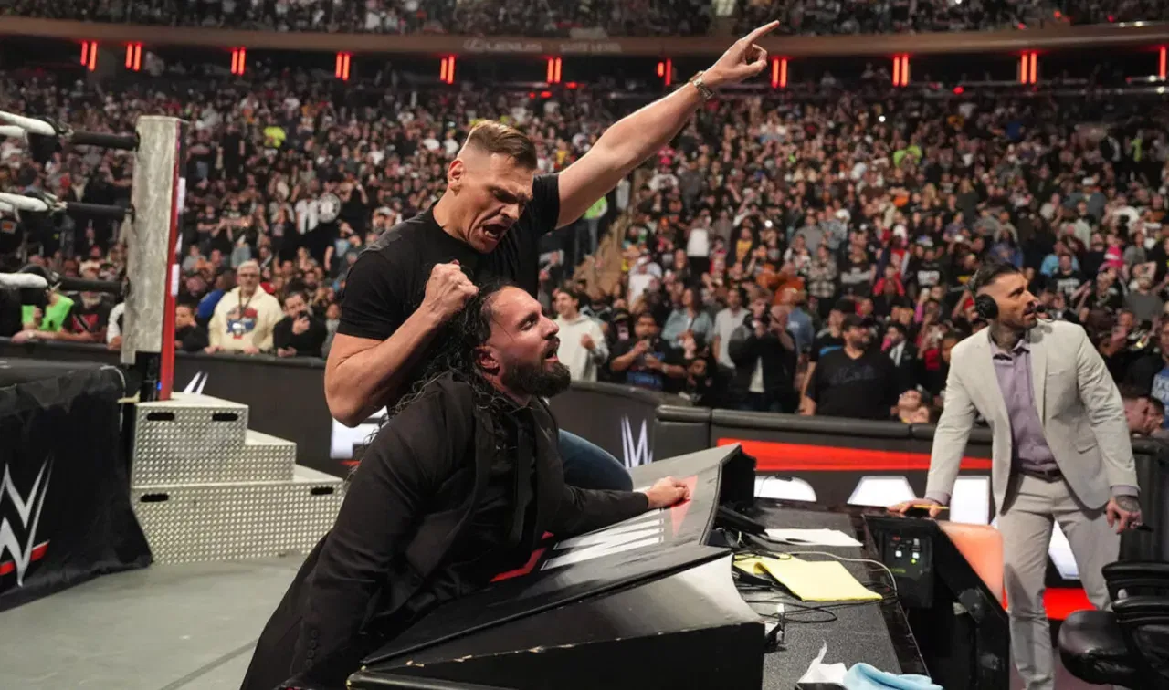 WWE Raw March 30, 2026 Gunther attacks Seth Rollins Bron Breakker