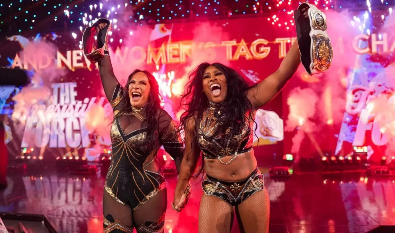 WWE Women’s Tag Team Champions Nia Jax and Lash Legend WWE SmackDown