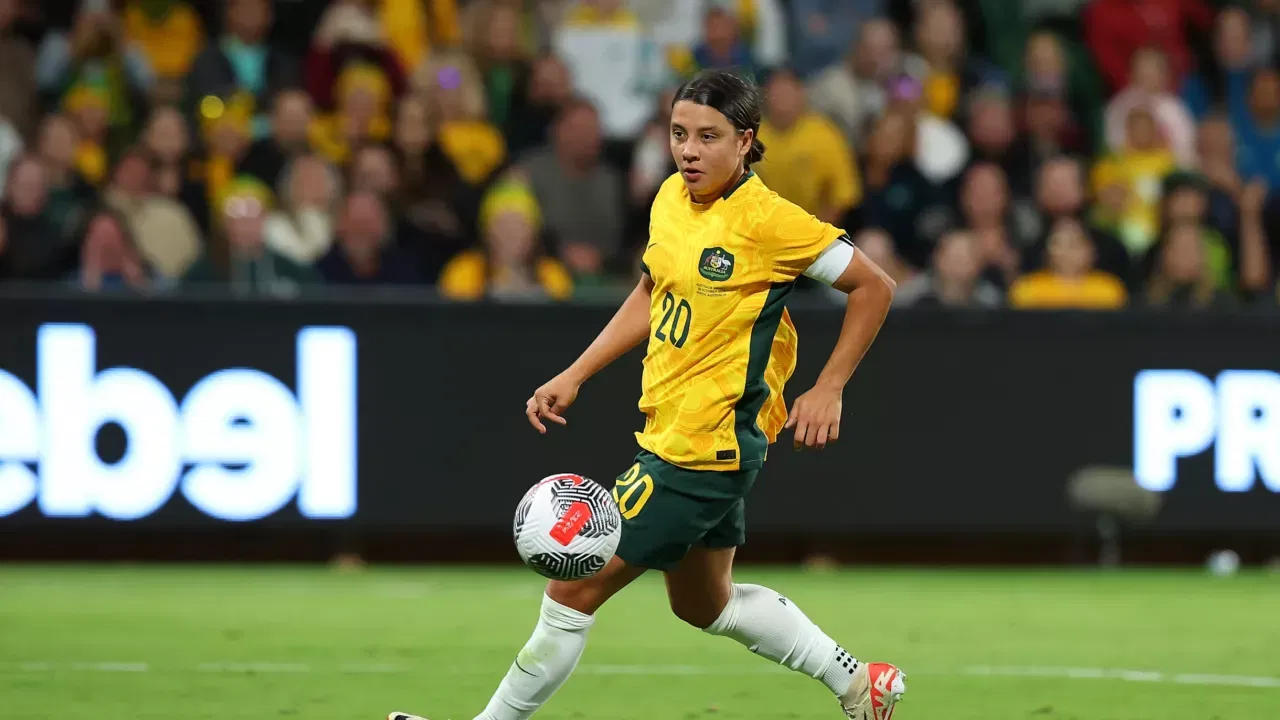 Sam Kerr (Australia) in the AFC Women's Asian Cup