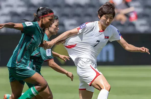 Yu-Jong Myong (North Korea) in the AFC Women's Asian Cup