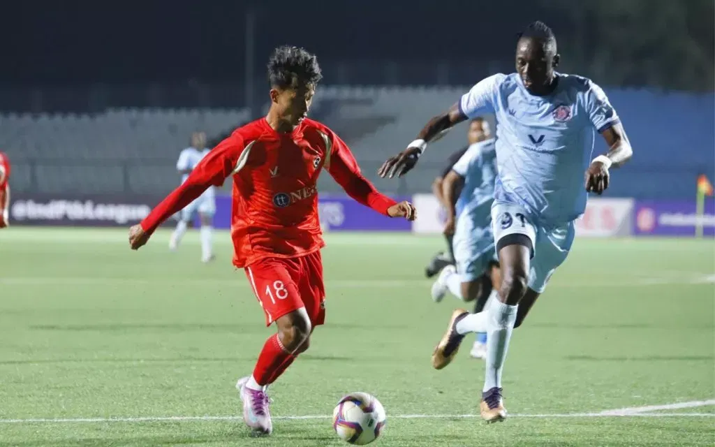 Aizawl FC vs Rajasthan United FC in the Indian Football League