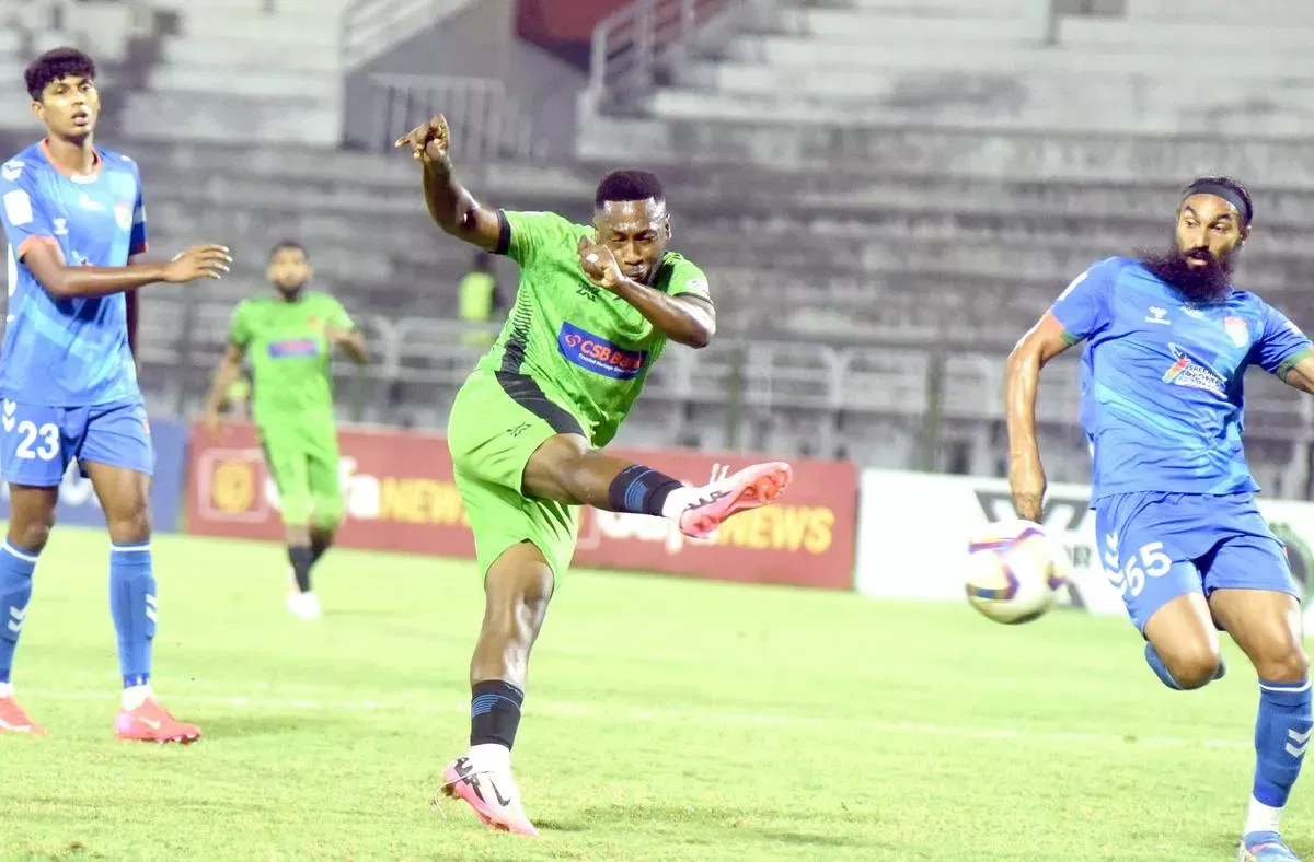 Gokulam vs Dempo in the Indian Football League.