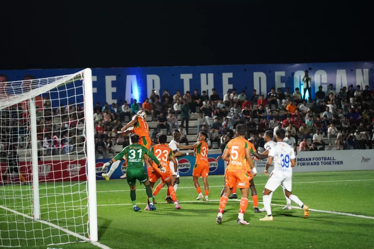 Sreenidi Deccan FC vs Dempo SC in the Indian Football League
