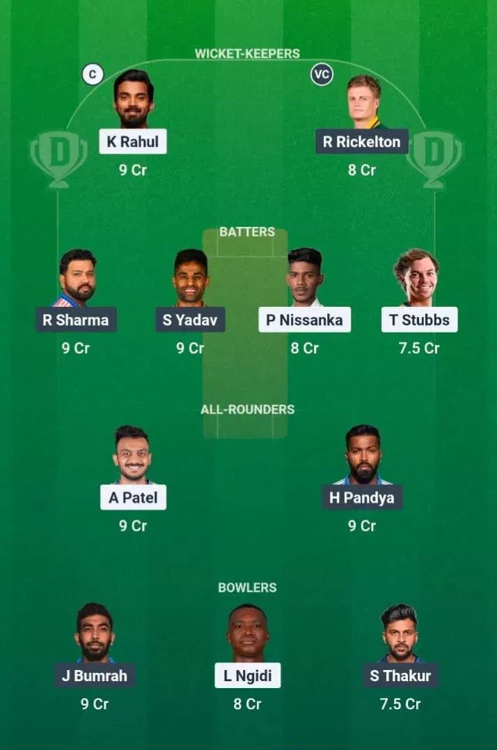 DC vs MI Dream11 Prediction, Dream11 Playing XI, Today Match 8, IPL 2026