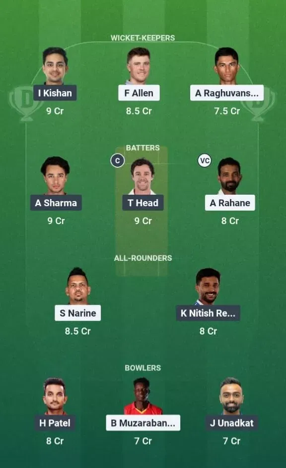 KKR vs SRH Dream11 Prediction, Dream11 Playing XI, Today Match 6, IPL 2026