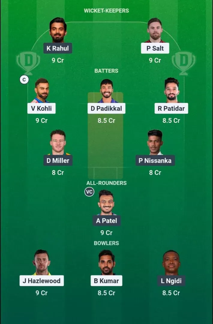 RCB vs DC Dream11 Prediction, Dream11 Playing XI, Today Match 26, IPL 2026