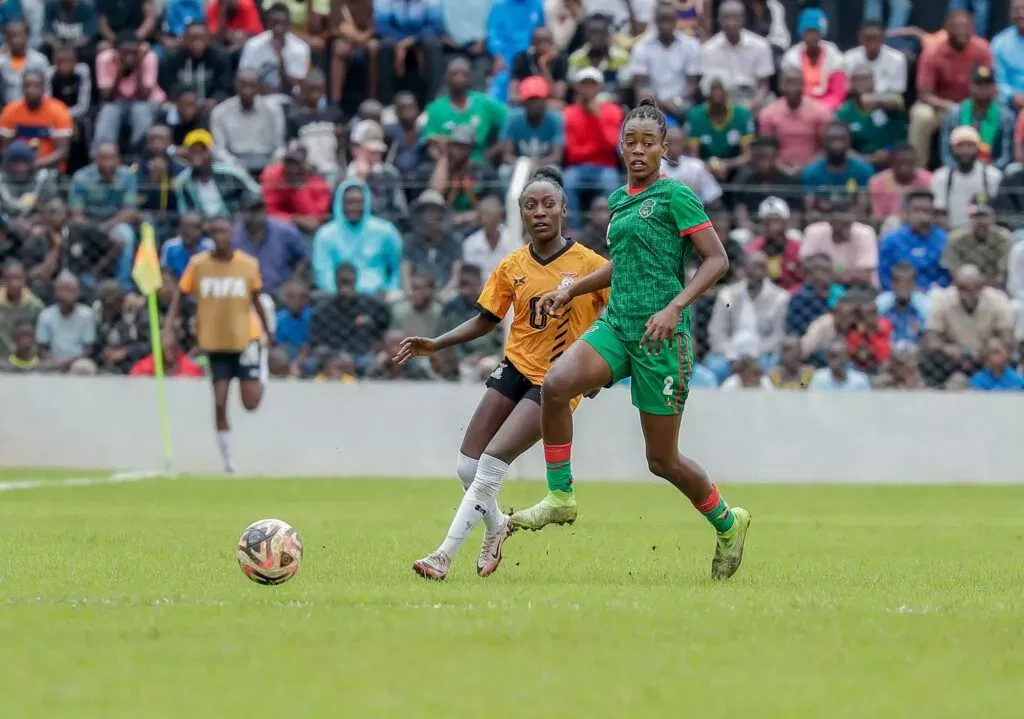 Faith Chinzimu in action for Malawi